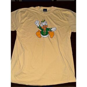 Disney x Blue 84 University of Oregon Donald Duck Yellow Short Sleeve Tee XL